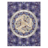 Antahkarana in Flower of Life - Amethyst and Pearl Tafelkleed (Voorkant)