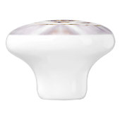 Antahkarana in Flower of Life - Pearl and Amethyst Keramische Knop (Zijkant)