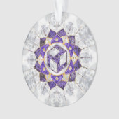 Antahkarana in Lotus Mandala-Amethyst en Pearl Ornament (voorkant)