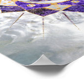 Antahkarana in Lotus Mandala-Amethyst en Pearl Poster (Hoek)
