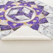 Antahkarana in Lotus Mandala-Amethyst en Pearl Sherpa Deken (3/4)