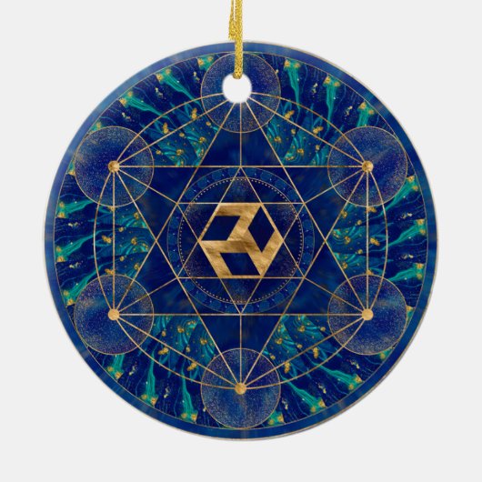Antahkarana in Sacred Geometry Ornament (Achterkant)