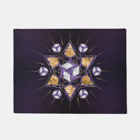 Antahkarana in Sacred Geometry Ornament Deurmat (Voorkant)