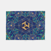 Antahkarana in Sacred Geometry Ornament Fleece Deken (Voorkant (Horizontaal))