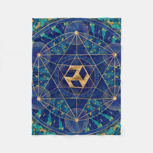 Antahkarana in Sacred Geometry Ornament Fleece Deken (Voorkant)