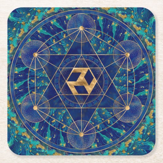 Antahkarana in Sacred Geometry Ornament Kartonnen Onderzetters (Voorkant)