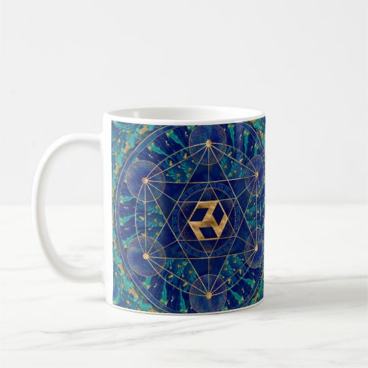 Antahkarana in Sacred Geometry Ornament Koffiemok (Links)
