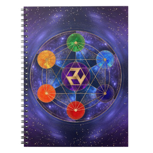 Antahkarana in Sacred Geometry Ornament - Nebula Notitieboek (Voorkant)