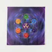 Antahkarana in Sacred Geometry Ornament - Nebula Wandkleed (Voorkant)