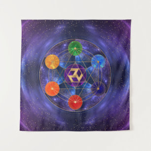 Antahkarana in Sacred Geometry Ornament - Nebula Wandkleed