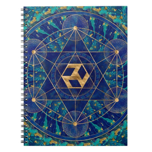 Antahkarana in Sacred Geometry Ornament Notitieboek (Voorkant)