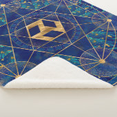 Antahkarana in Sacred Geometry Ornament Sherpa Deken (3/4)