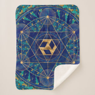 Antahkarana in Sacred Geometry Ornament Sherpa Deken