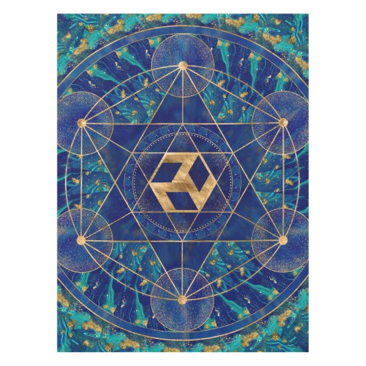 Antahkarana in Sacred Geometry Ornament Tafelkleed (Voorkant)