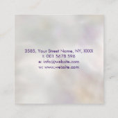 Antahkarana in Sacred Geometry Ornament Vierkante Visitekaartje (Achterkant)