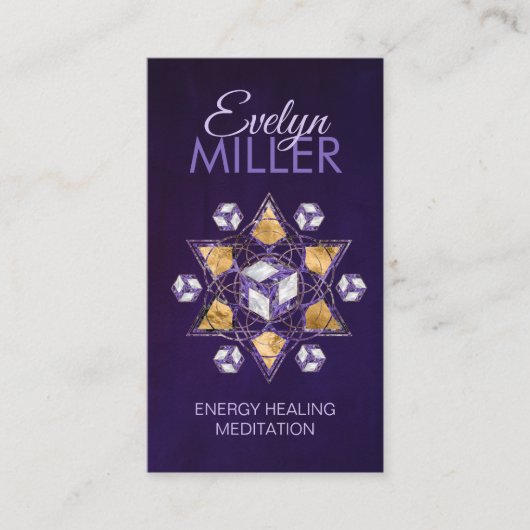 Antahkarana in Sacred Geometry Ornament Visitekaartje (Voorkant)