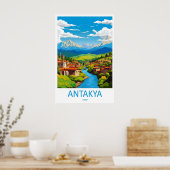 Antakya Reispark Ski Poster Nationaal Vintage (Keuken)