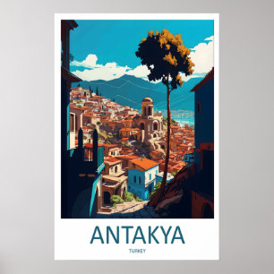 Antakya Vintage Reisposter Ski Nationaal Park Poster
