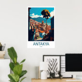 Antakya Vintage Reisposter Ski Nationaal Park Poster (Thuiskantoor)
