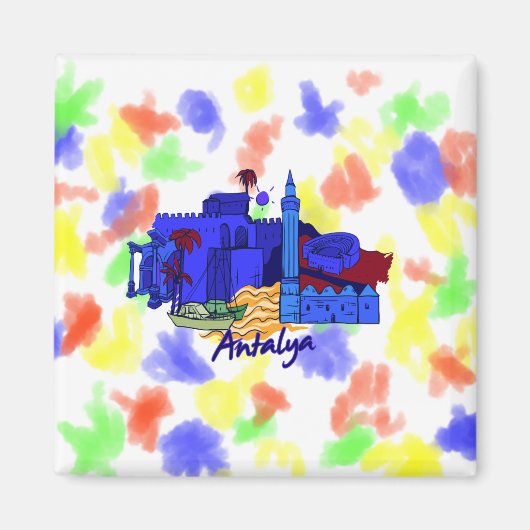 Antalya Blue City afbeelding.png Magneet (Voorkant)