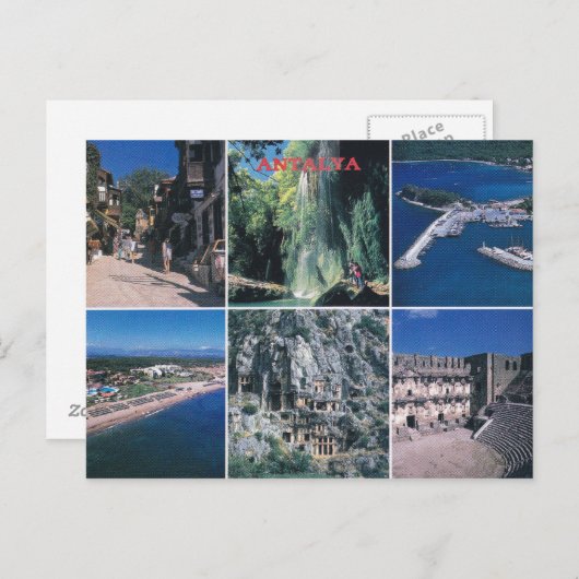 Antalya - Briefkaart (Voorkant / Achterkant)