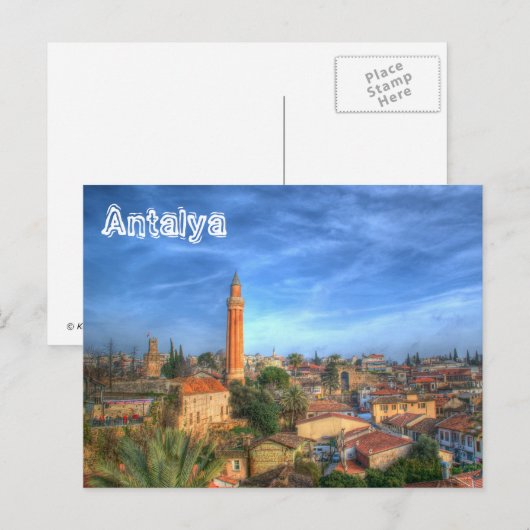 Antalya Briefkaart (Voorkant / Achterkant)