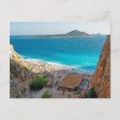Antalya Eyebrow Kaputas Beach. Turkije Feestdagenkaart (Voorkant)