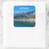 Antalya in der Türkei Vierkante Sticker (Tas)