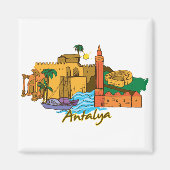 Antalya Turkey Magneet (Voorkant)
