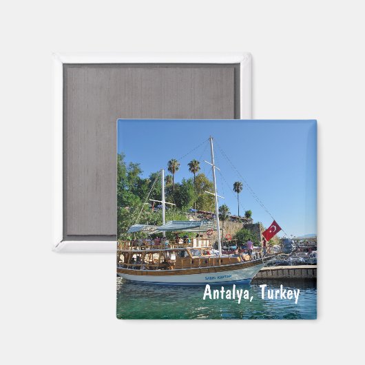 Antalya, Turkey Magnet (Voorkant / Achterkant)