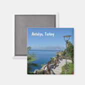 Antalya, Turkey Magnet (Voorkant / Achterkant)