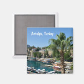 Antalya, Turkey Magnet (Voorkant / Achterkant)