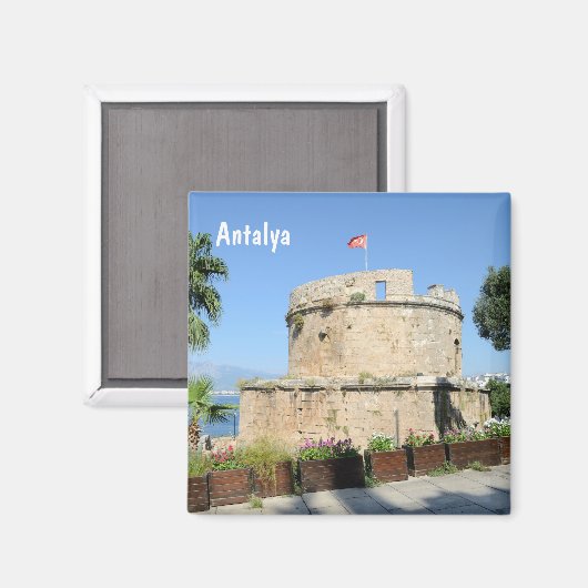 Antalya, Turkey Magnet (Voorkant / Achterkant)