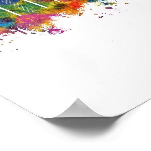 Antalya Turkey Skyline Poster (Hoek)