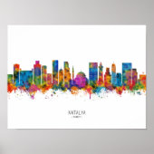 Antalya Turkey Skyline Poster (Voorkant)