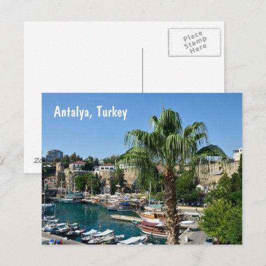 Antalya, Turkije Briefkaart (Voorkant / Achterkant)