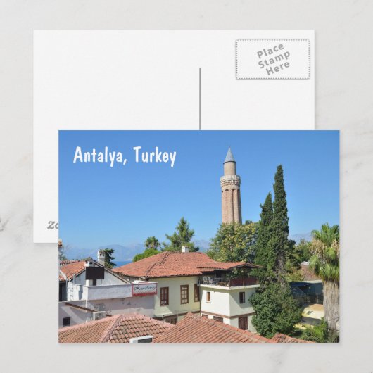 Antalya, Turkije Briefkaart (Voorkant / Achterkant)