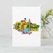 Antalya - Turkije Kaart (Staand voorkant)