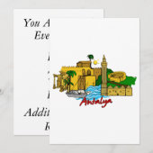 Antalya - Turkije Kaart (Voorkant / Achterkant)