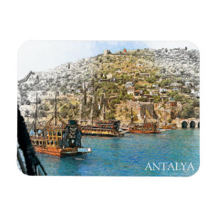 Antalya Turkije Kustgebied Uitzicht Magneet