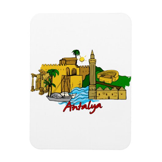 Antalya - Turkije Magneet (Verticaal)