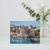 Antalya, Turkije: Old City Marina Briefkaart (Staand voorkant)