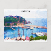 Antalya Turkije Panorama Uitzicht Briefkaart (Voorkant)
