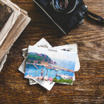 Antalya Turkije Panorama Uitzicht Briefkaart<br><div class="desc">Prachtig uitzicht van het landschap van Antalya Turkije met het unieke landschap en de haven van deze populaire reisbestemming. Geweldig cadeau idee en souvenir.</div>