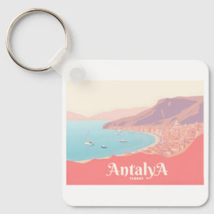 Antalya Turkije Pastelreizen Sleutelhanger
