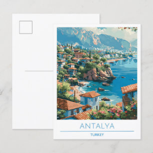 Antalya Turkije Reizen Briefkaart