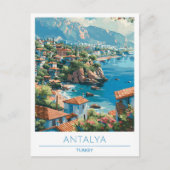 Antalya Turkije Reizen Briefkaart (Voorkant)