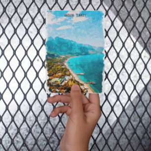 Antalya Turkije Waterverf illustratie Briefkaart