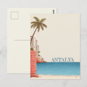 Antalya TurkiyeReizen Briefkaart (Voorkant / Achterkant)