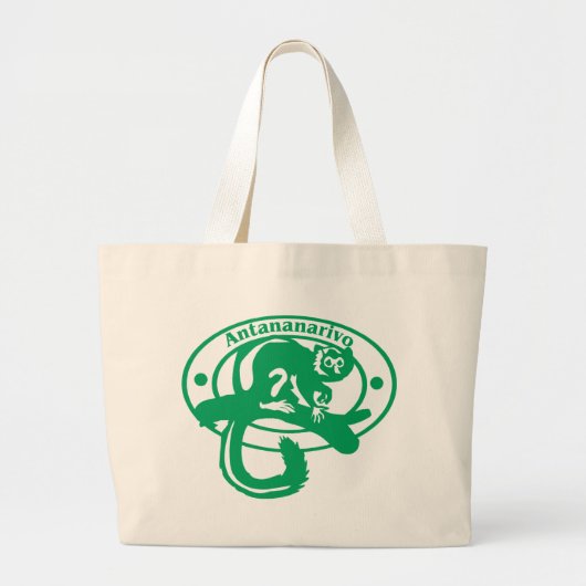 Antananarivo Stamp Grote Tote Bag (Voorkant)
